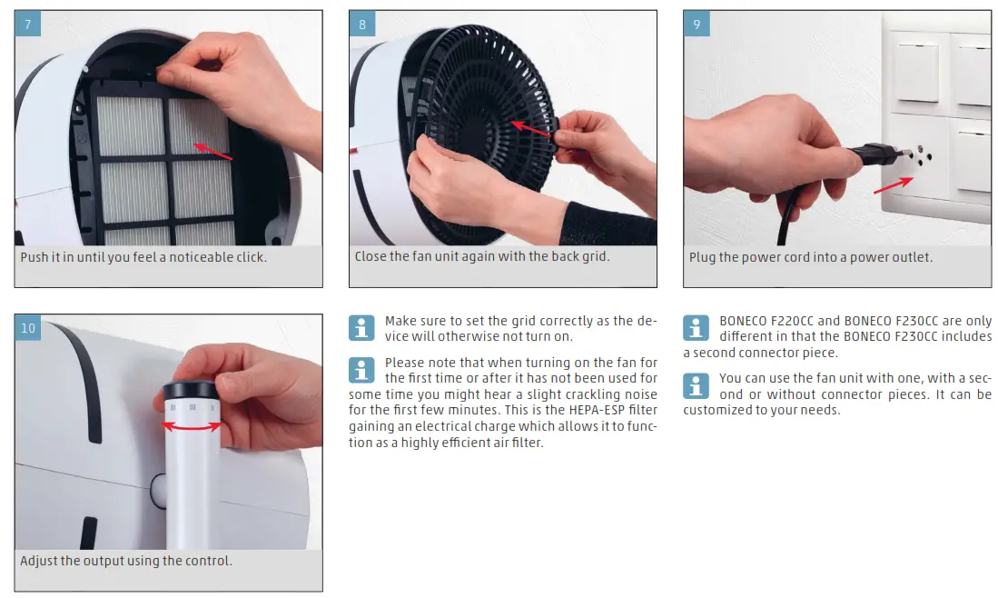 BONECO F220CC Air Shower Fan and Purifier Cleam and Cool - START 1