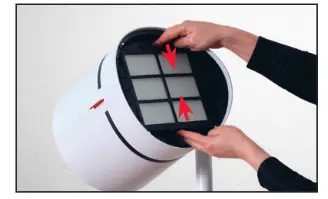 BONECO F220CC Air Shower Fan and Purifier Cleam and Cool - locking