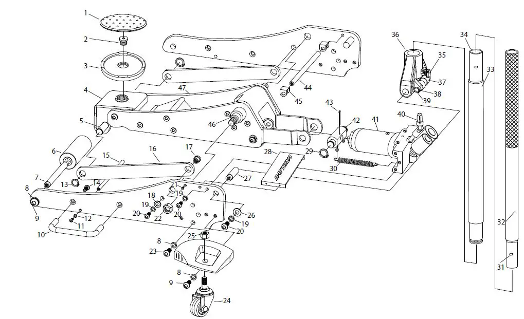 DAYTONA DA20LP 2 Ton Professional Racing Series Aluminum Floor Fig3