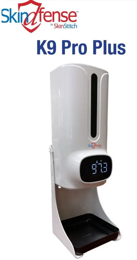 Skindfense K9 Pro Plus Temperature Scanner and Gel Sanitizer Dispenser User Manual