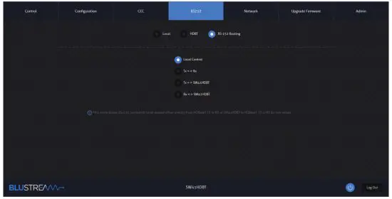 BLUSTREAM SW41HDBT HDBaseT Switch - HDBaseT