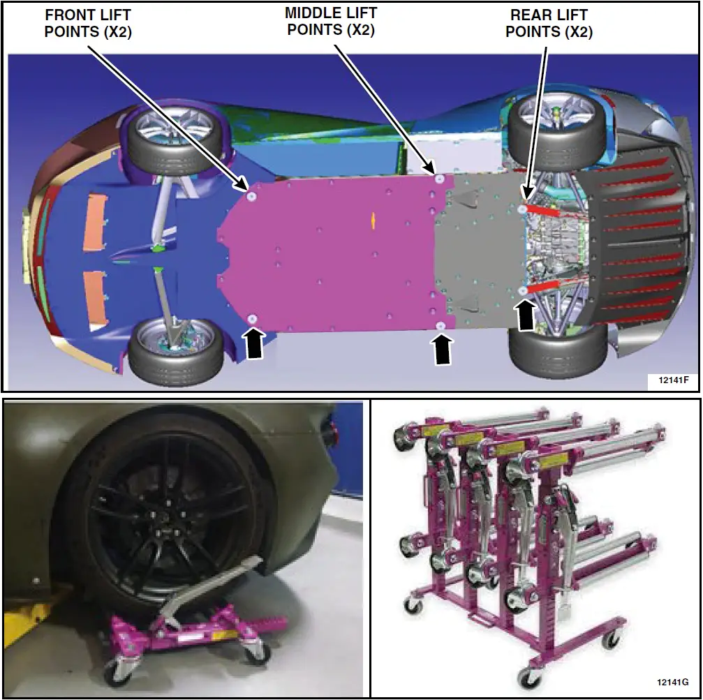 Vehicle Lift Points - (for information only)