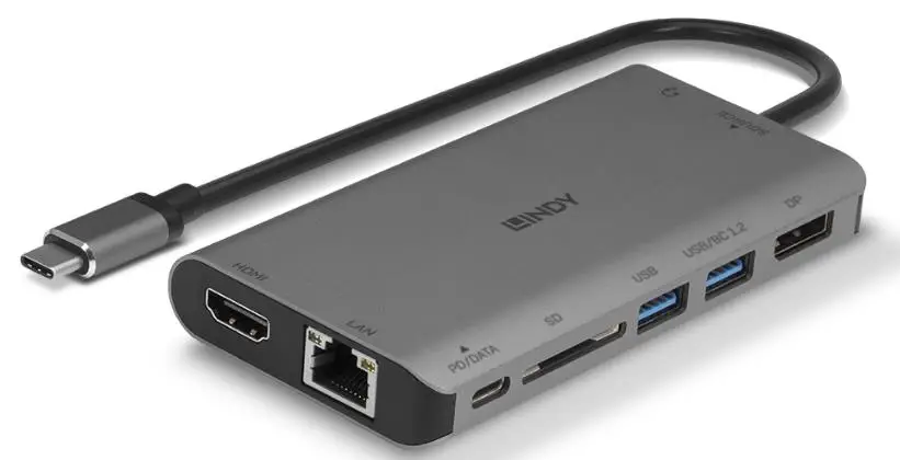 LINDY 43323 USB 3 2 Type C Laptop Mini Dock - Cover