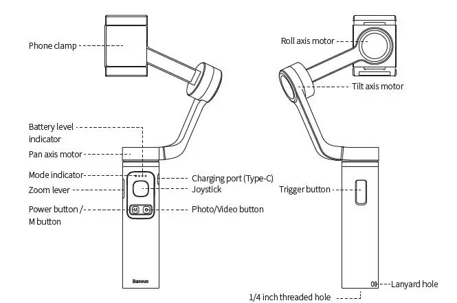 Baseus-BC02-Smartphone-Handheld-Folding-Gimbal-Stabilizer-1