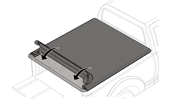 Press down to close the cover