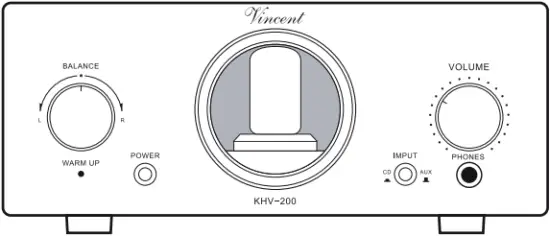 Vincent KHV-200 - RCA connection 1 - 1