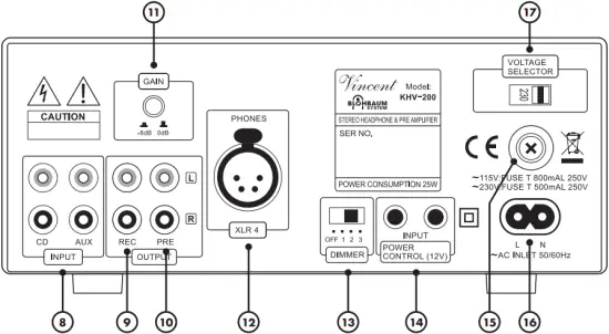 Vincent KHV-200 - REAR VIEW