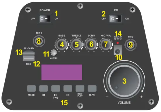 billboard BB2710 Portable Party Speaker - fig