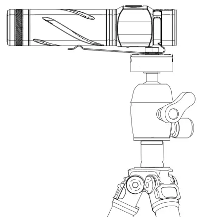 Integrated 1/4” tripod