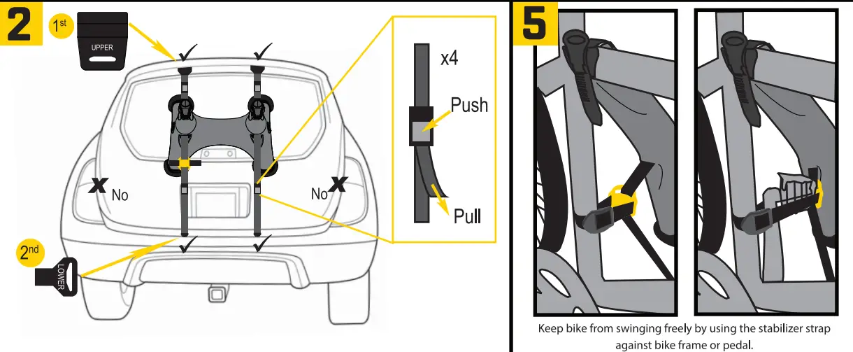 SARIS 101B Solo Trunk Car Rack - fig2
