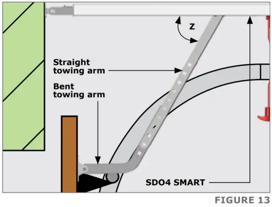 Fitting the bent towing arm to the towing bracket and straight towing arm.