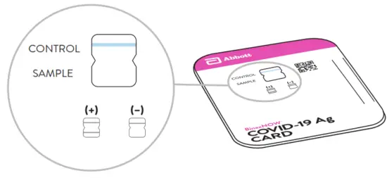 Abbott BinaxNOW COVID 19 Antigen Self Test - card