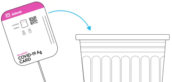 Abbott BinaxNOW COVID 19 Antigen Self Test - components