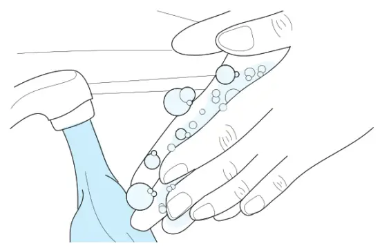 Abbott BinaxNOW COVID 19 Antigen Self Test - hands