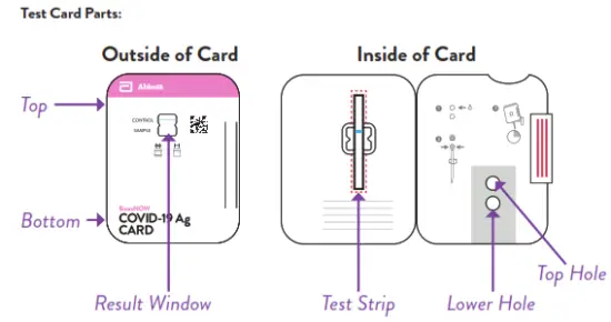 Abbott BinaxNOW COVID 19 Antigen Self Test - tast