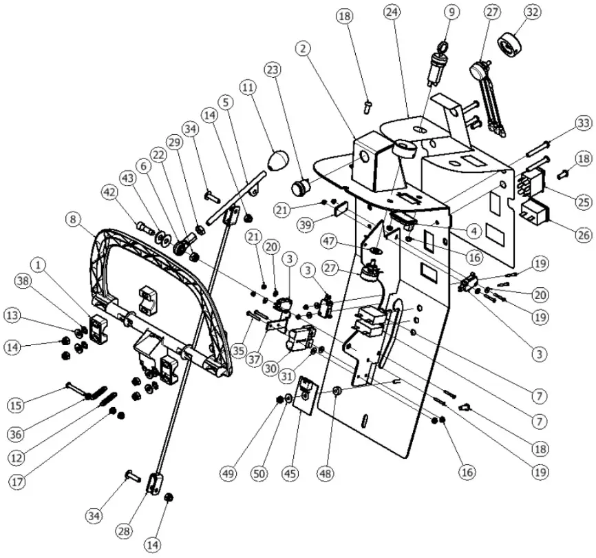 PACIFIC S 32 22 Gallon Mid Size Autoscrubber - Fig 46