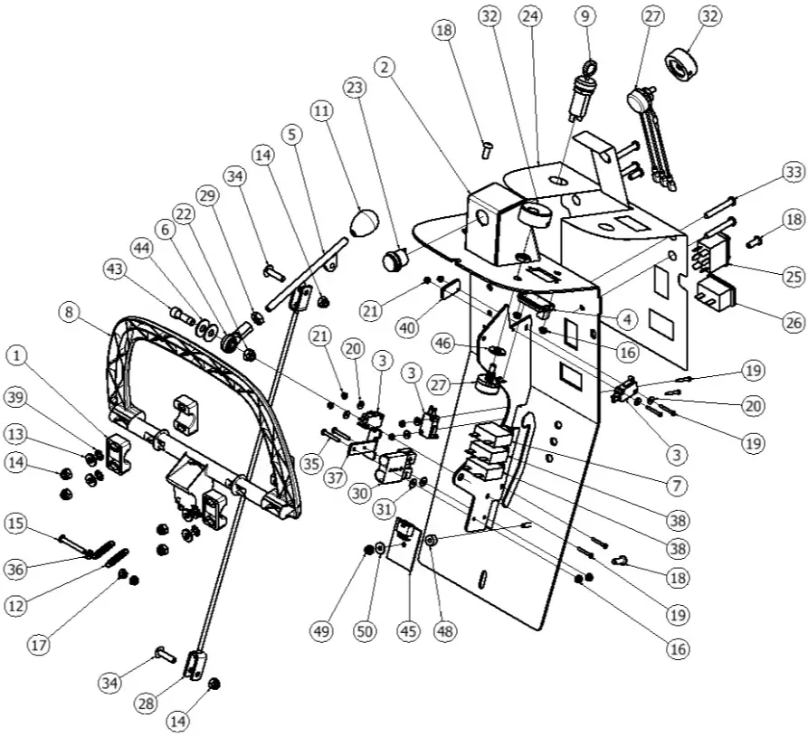 PACIFIC S 32 22 Gallon Mid Size Autoscrubber - Fig 47