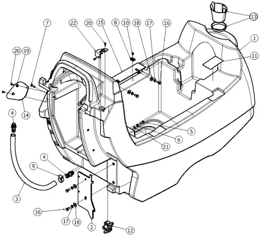 PACIFIC S 32 22 Gallon Mid Size Autoscrubber - Fig 56