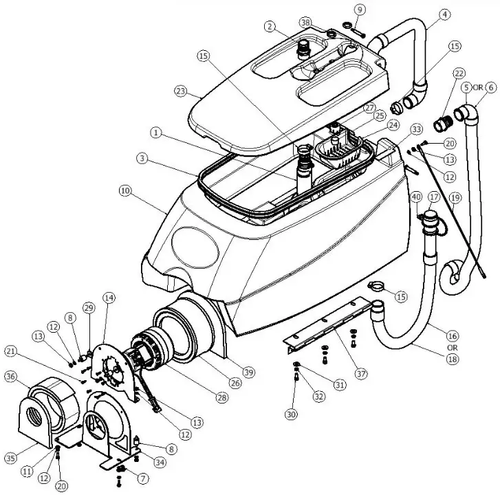 PACIFIC S 32 22 Gallon Mid Size Autoscrubber - Fig 57