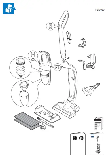 PHILIPS FC6409 Cordless Rechargeable Vacuum Cleaner - fig 15