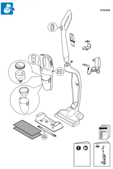 PHILIPS FC6409 Cordless Rechargeable Vacuum Cleaner - fig 16