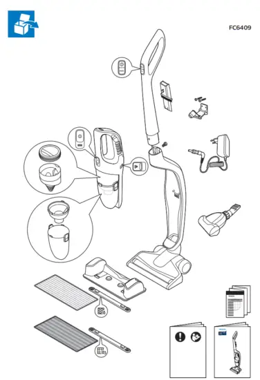 PHILIPS FC6409 Cordless Rechargeable Vacuum Cleaner - fig 17