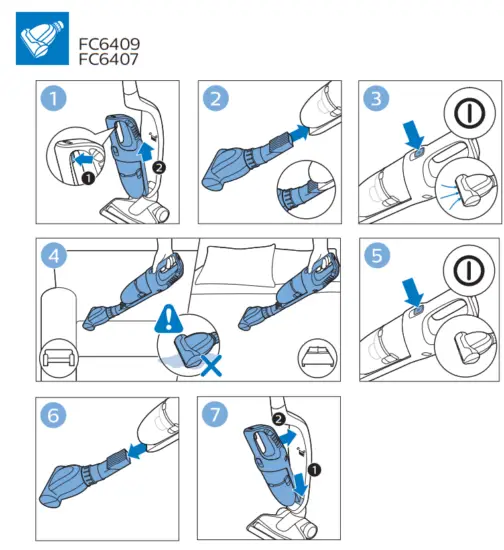 PHILIPS FC6409 Cordless Rechargeable Vacuum Cleaner - fig 8