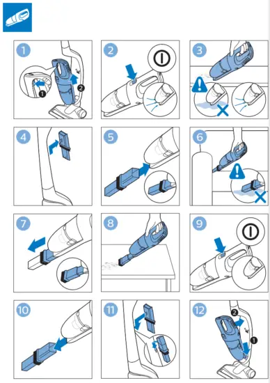 PHILIPS FC6409 Cordless Rechargeable Vacuum Cleaner - fig 9