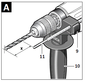 BOSCH GBM 13-2 RE Professional Corded Electric Rotary Drill FIG 3