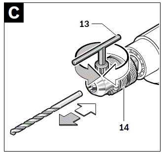 BOSCH GBM 13-2 RE Professional Corded Electric Rotary Drill FIG 5