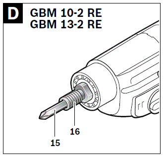 BOSCH GBM 13-2 RE Professional Corded Electric Rotary Drill FIG 6