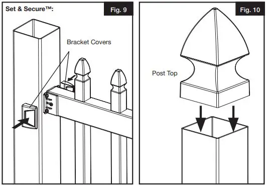 FREEDOM Newport 3×8 Decorative Panel Installation Guide - Figure 9,10