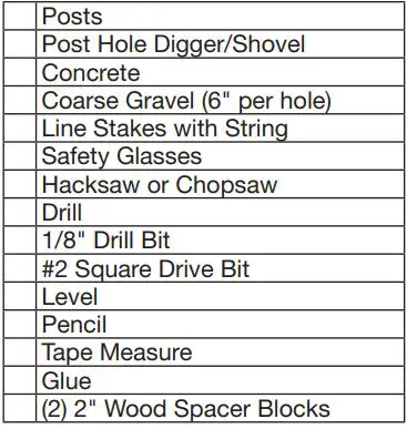 FREEDOM Newport 3×8 Decorative Panel Installation Guide - Tools Needed