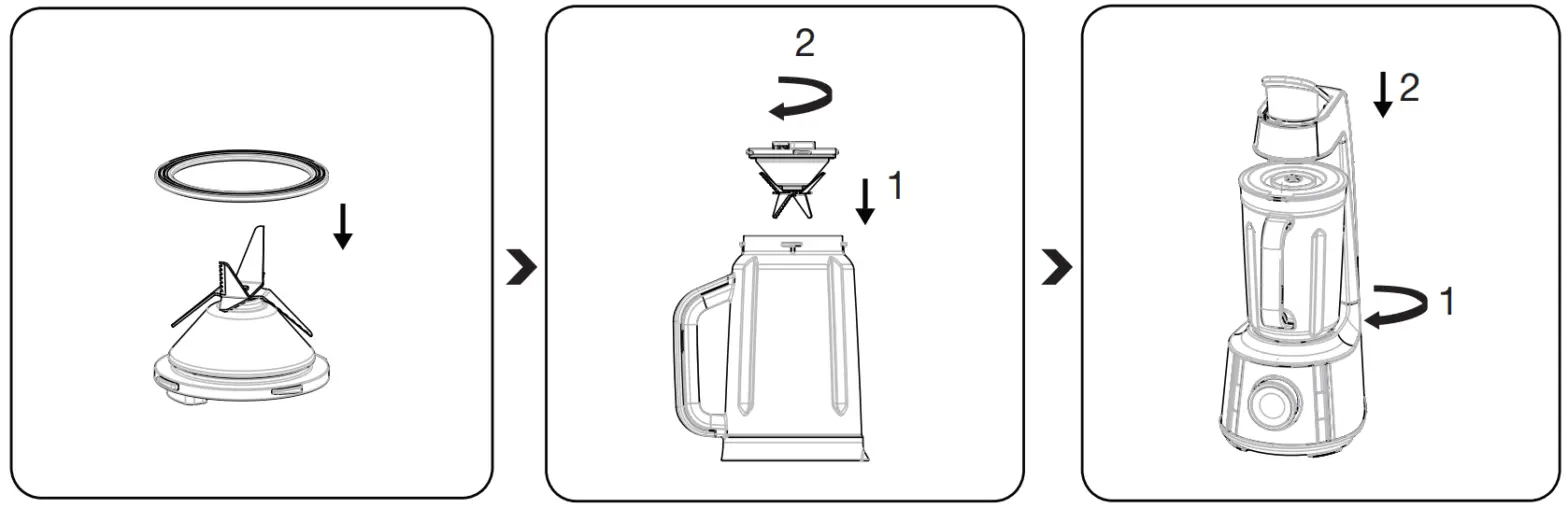 beko TBV8106BX Vacuum Blender - Chopping Blade