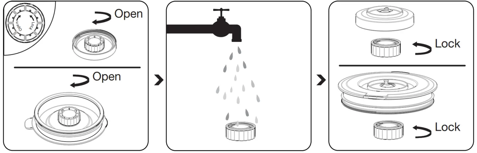 beko TBV8106BX Vacuum Blender - permanent filter