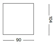 ideal lux 140902 Mood Pl1 D09 Square Ceiling Lamp - icon2