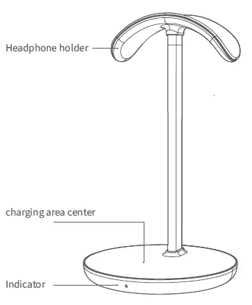 Future-Charger-HM27-Headphone-Holder-with-Mobile-Phone-Wireless-Charging-fig-1