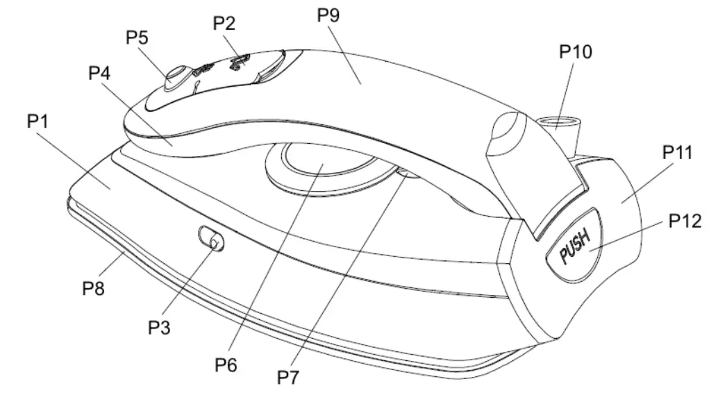 HYUNDAI SI 258 Travel Steam Iron - Overview