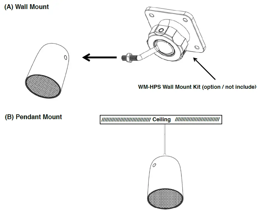 Soundavo HPS-3-WH Mini Pendant Speaker-4