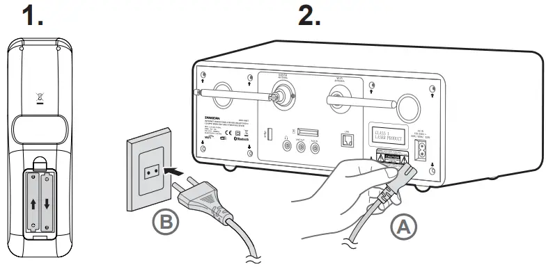 SANGEAN DDR 66BT Walnut Internet Radio - FIG 1