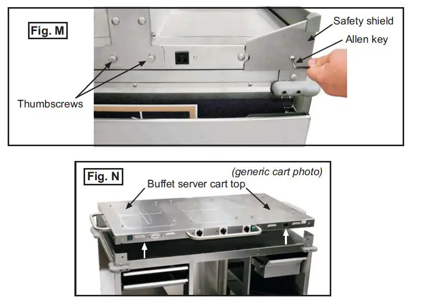 Cadco Standard Mobile Grab and Go Carts with Laminate OR Stainless Panels fig (15)