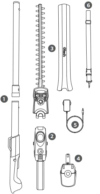 Gtech HT50 Hedge Trimmer - Fig 1