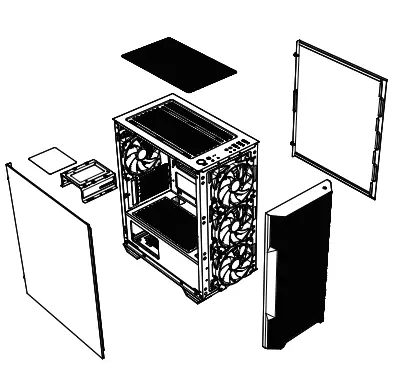 msi MAG FORGE M100R Gaming Case 12