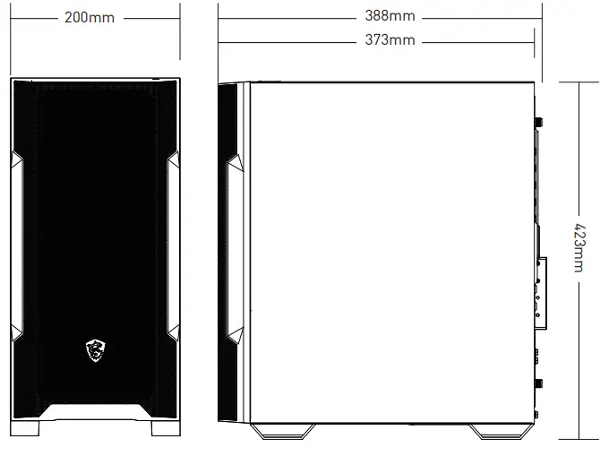 msi MAG FORGE M100R Gaming Case 3