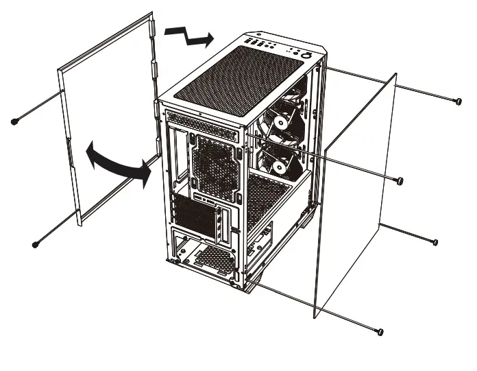 msi MAG FORGE M100R Gaming Case 7