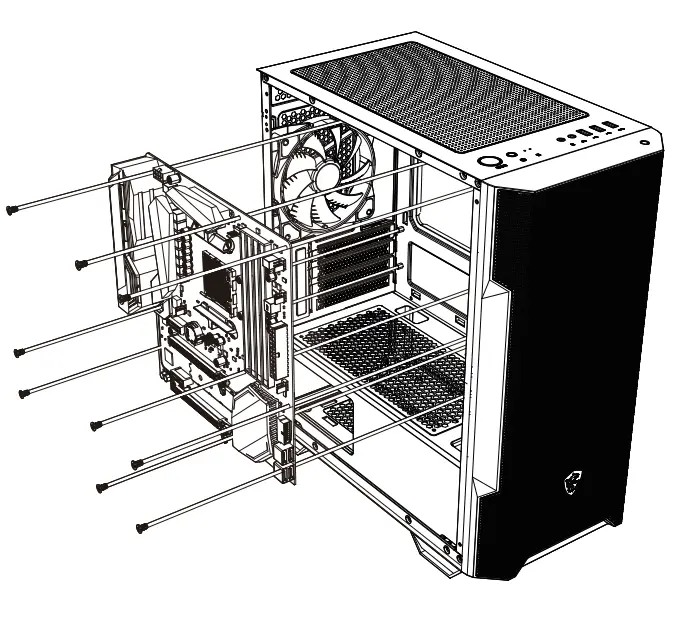msi MAG FORGE M100R Gaming Case 8