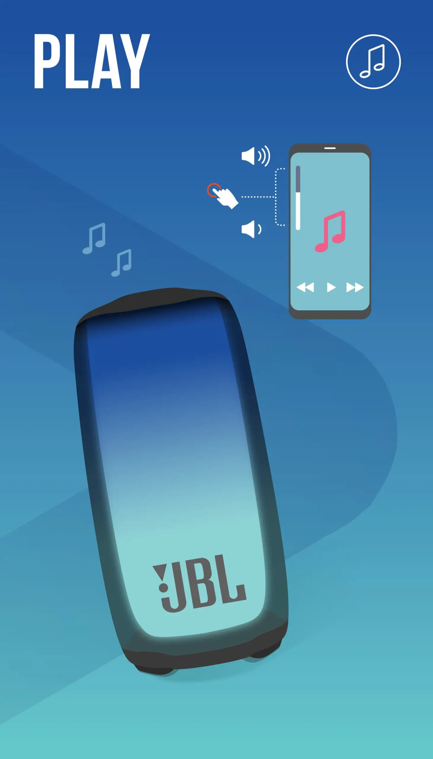 JBL Pulse 5 Portable Bluetooth Speaker with Light Show - Play