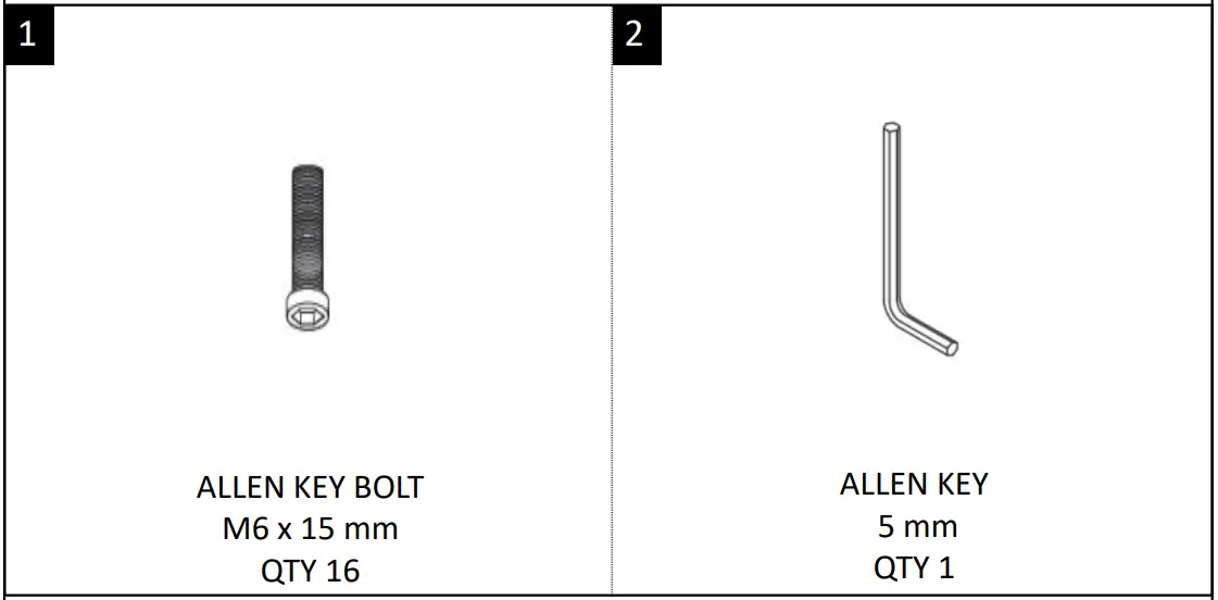 SIMPLi HOME AXCOT SHLS DSB Brown Mid Century Large Square Coffee Table Storage Ottoman - HARDWARE DESCRIPTION