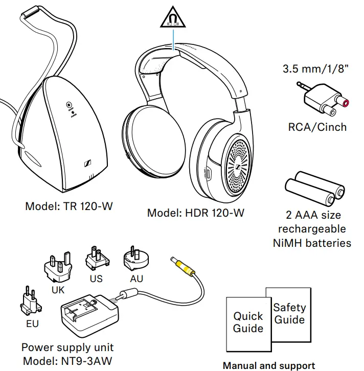 SENNHEISER RS 120 W TV Headphones - fig