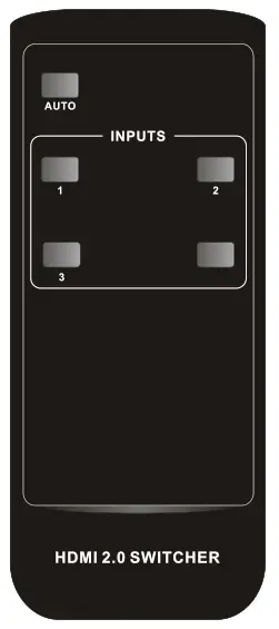 ALFATRON WUK3A HDMI 2 0 3 1 Switcher with Auto Switching - Remote Control